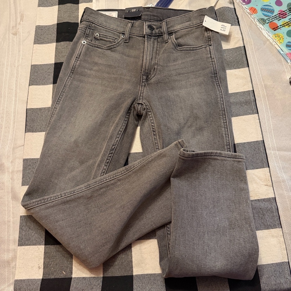 GAP Women's Charcoal vintage Skinny Jeans